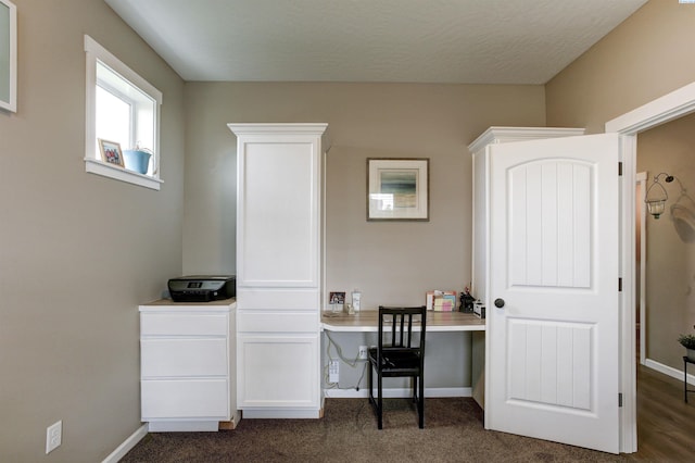 1390 Jade Ave, West Richland, WA 99353 - office area with baseboards and dark colored carpet