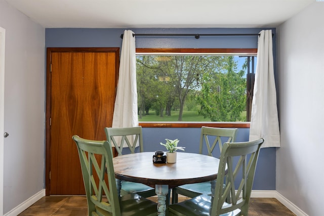 view of dining room