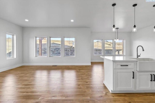 903 Ellen Ln, Zillah, WA 98953 - interior space featuring sink and light hardwood / wood-style floors