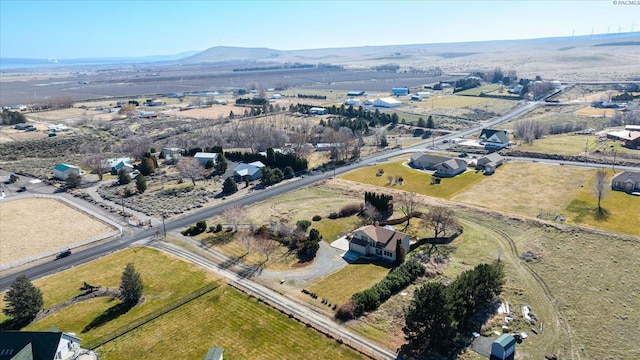 aerial view featuring a rural view