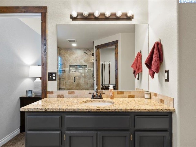 4210 Campolina Ln, Pasco, WA 99301 - full bathroom featuring vanity and a stall shower