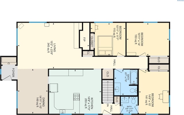 1506 Wilson St, Richland, WA 99354 - view of home floor plan