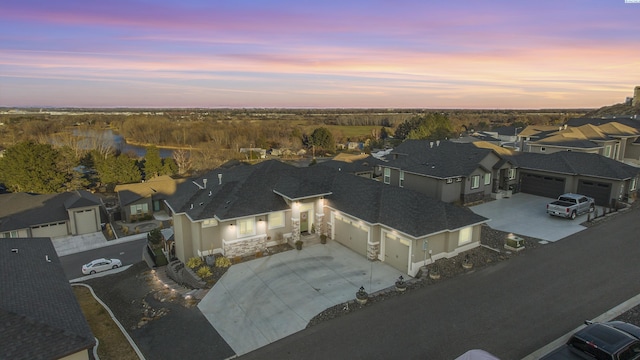 birds eye view of property featuring a residential view