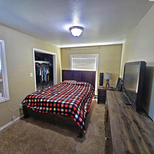 313 E 5th Ave, Kennewick, WA 99336 - carpeted bedroom featuring a textured ceiling, a walk in closet, and a closet