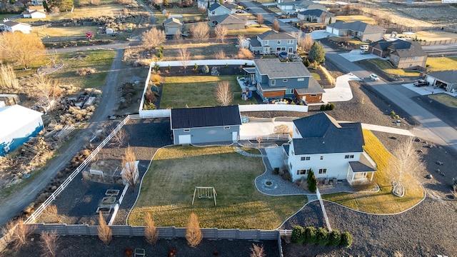 birds eye view of property featuring a residential view