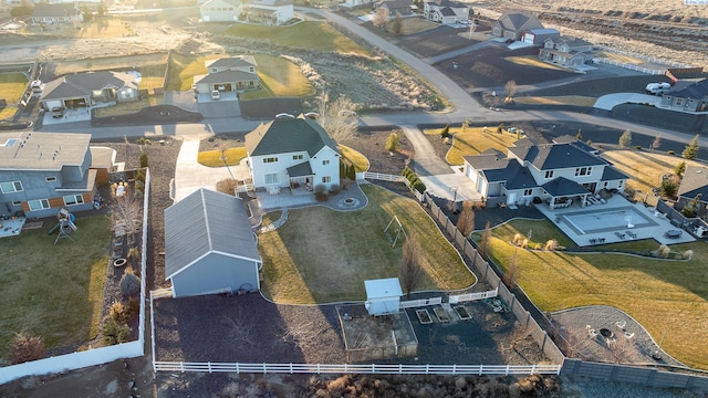 birds eye view of property featuring a residential view