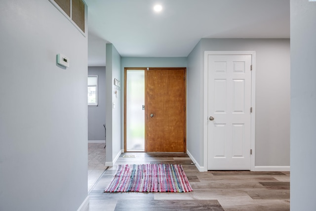 1315 NW Haven Cir, Pullman, WA 99163 - entryway featuring wood finished floors and baseboards