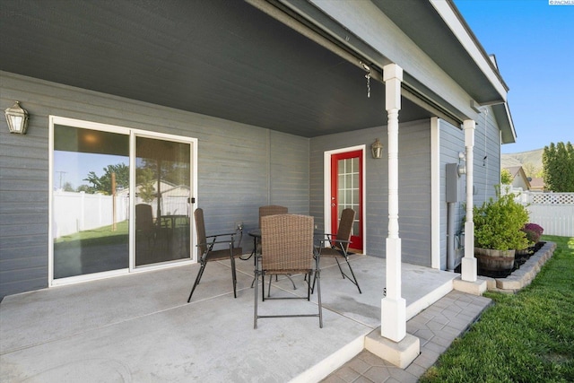 521 Eastgate Dr, Prosser, WA 99350 - view of patio / terrace featuring fence and outdoor dining area