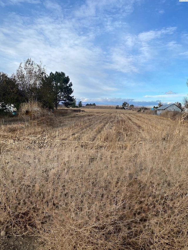 view of landscape featuring a rural view