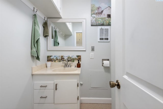 bathroom featuring vanity