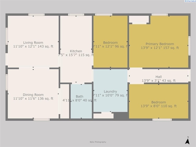 836 Main St, Prosser, WA 99350 - view of property floor plan