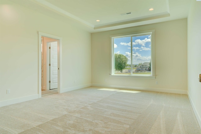 9418 Balflour Ct, Pasco, WA 99301 - carpeted spare room featuring a raised ceiling, baseboards, and recessed lighting