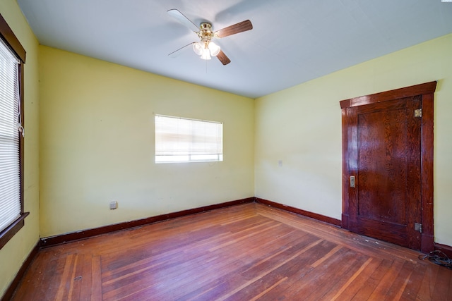 212 C St, Endicott, WA 99125 - unfurnished room with wood-type flooring and ceiling fan