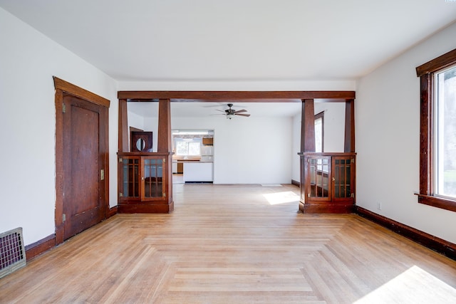 212 C St, Endicott, WA 99125 - unfurnished room with plenty of natural light and ceiling fan