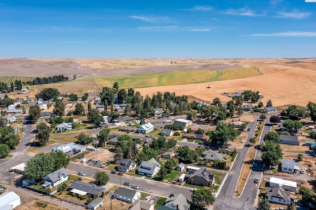 212 C St, Endicott, WA 99125 - aerial view of property and surrounding area with nearby suburban area