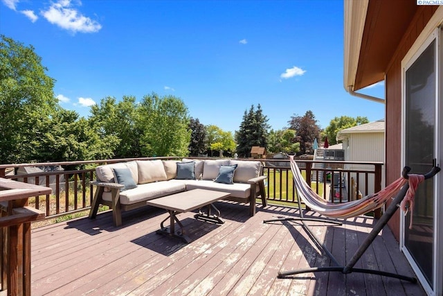 2132 Cascade Ave, Richland, WA 99354 - wooden terrace with outdoor lounge area