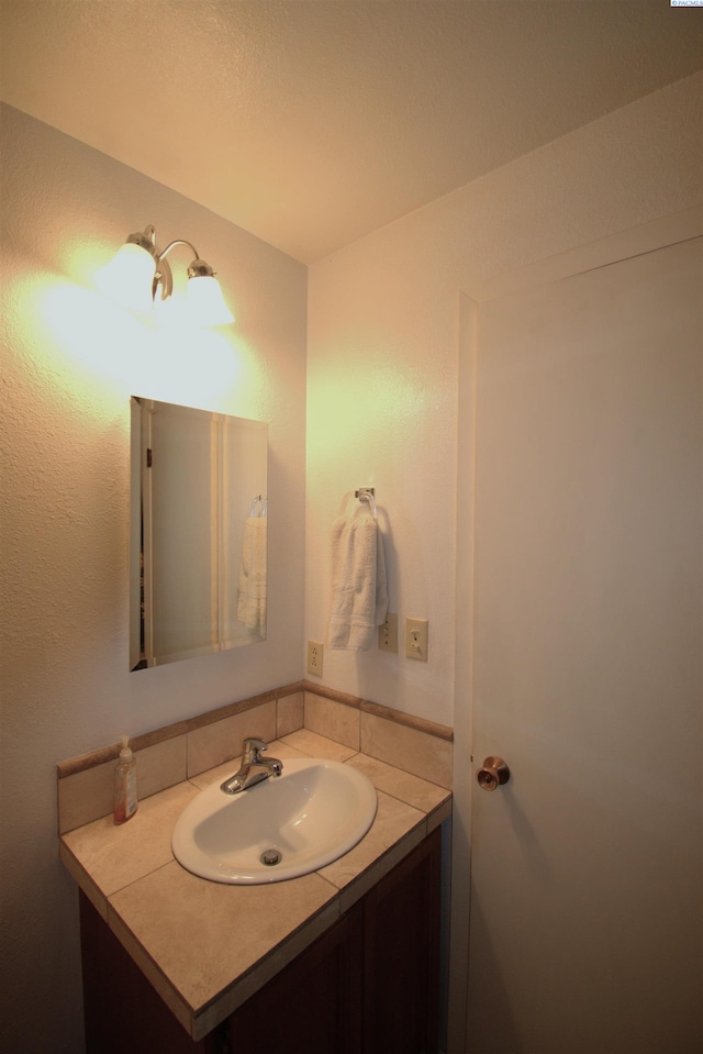 bathroom with vanity