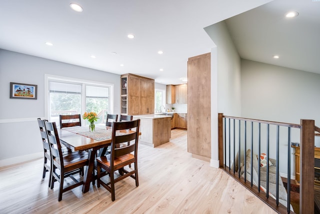 495 NW Robert St, Pullman, WA 99163 - dining area featuring recessed lighting and light wood-style flooring