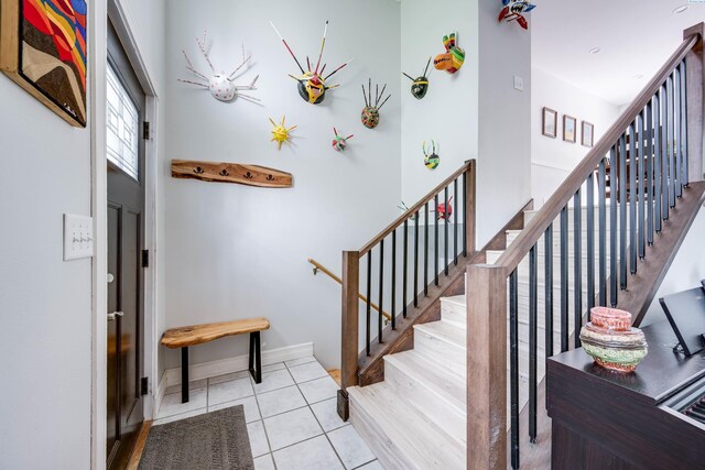 495 NW Robert St, Pullman, WA 99163 - stairway with tile patterned flooring