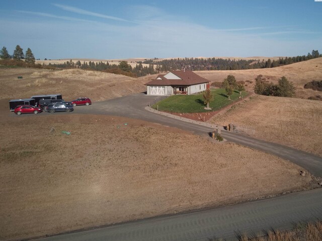 view of street featuring a rural view