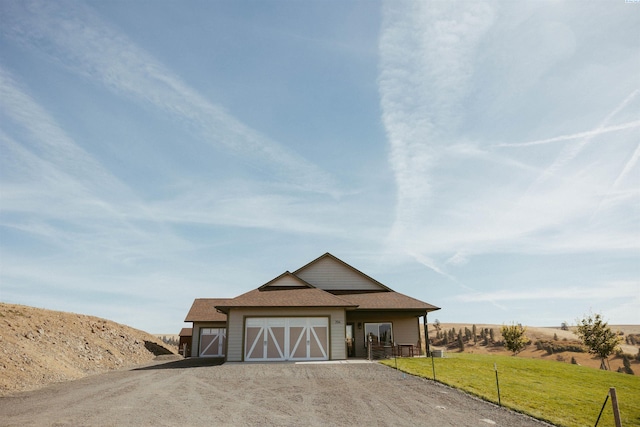 exterior space with a yard and a rural view