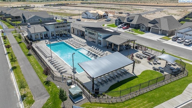 2817 Avrio Ave, Richland, WA 99354 - aerial view of residential area with a pool