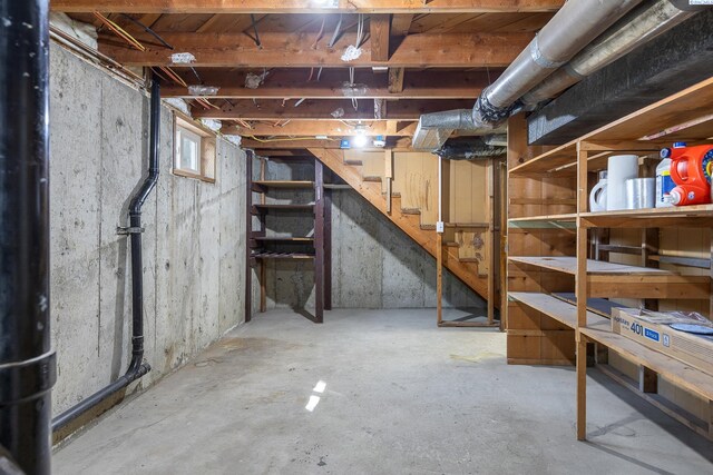 2020 Newcomer Ave, Richland, WA 99354 - unfinished basement featuring stairway