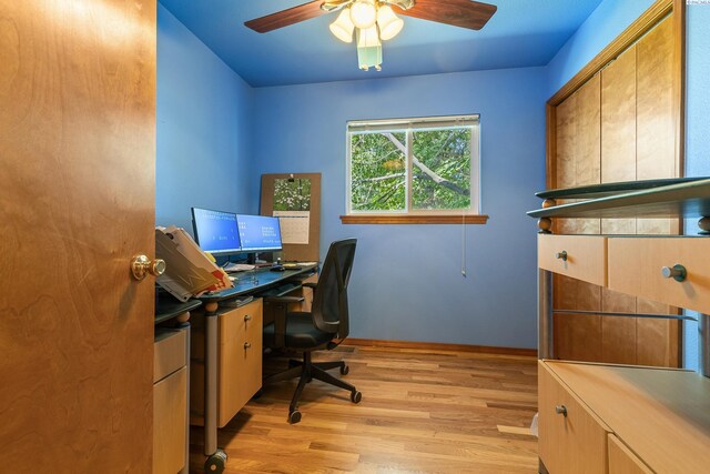 2020 Newcomer Ave, Richland, WA 99354 - office space featuring light wood finished floors and ceiling fan
