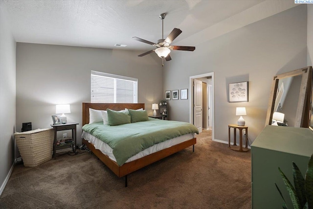 2909 S Jean St, Kennewick, WA 99336 - carpeted bedroom featuring lofted ceiling and a ceiling fan