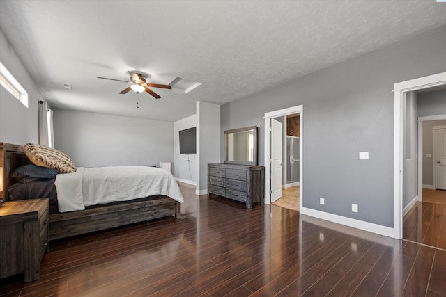 874 Pikes Peak Dr, West Richland, WA 99353 - bedroom with baseboards, wood finished floors, and a ceiling fan