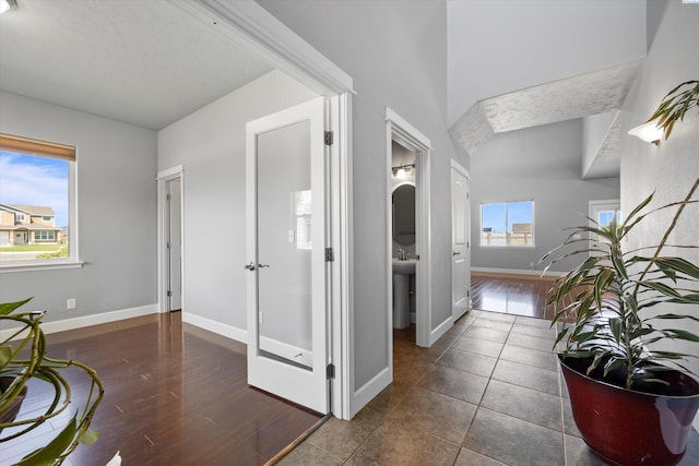 874 Pikes Peak Dr, West Richland, WA 99353 - hallway featuring baseboards and wood finished floors