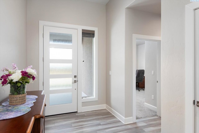 325 Soaring Hawk, Richland, WA 99352 - entrance foyer with plenty of natural light, light wood-style flooring, and baseboards