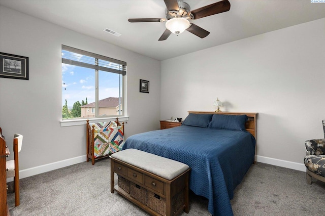 325 Soaring Hawk, Richland, WA 99352 - carpeted bedroom with baseboards and ceiling fan