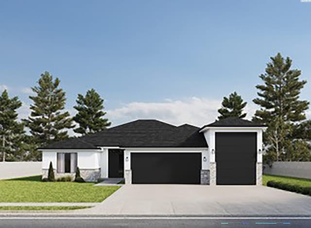 692 Lazio Way, Richland, WA 99352 - view of front of house featuring an attached garage and driveway