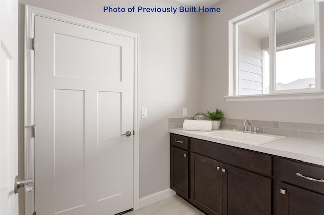 bathroom featuring vanity