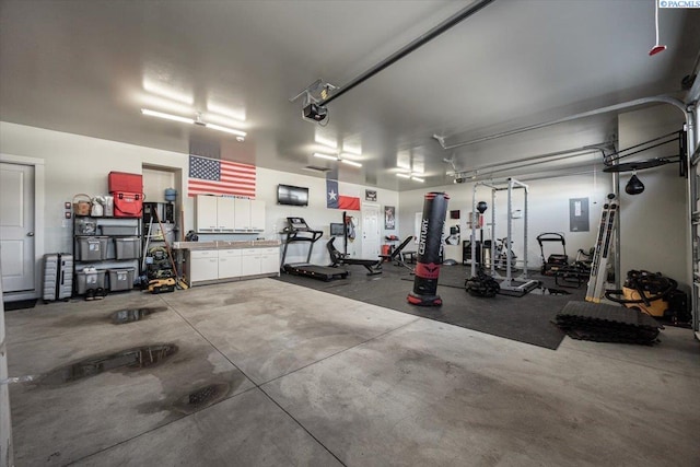 234 Ladera St, Prosser, WA 99350 - interior space featuring a garage door opener and electric panel