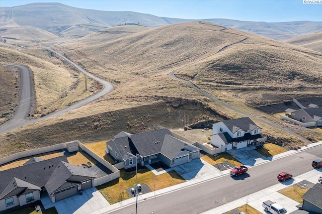 234 Ladera St, Prosser, WA 99350 - aerial view featuring a residential view and a mountain view