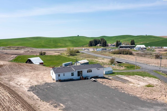 2001 Whelan Rd, Pullman, WA 99163 - drone / aerial view with a mountain view and a rural view