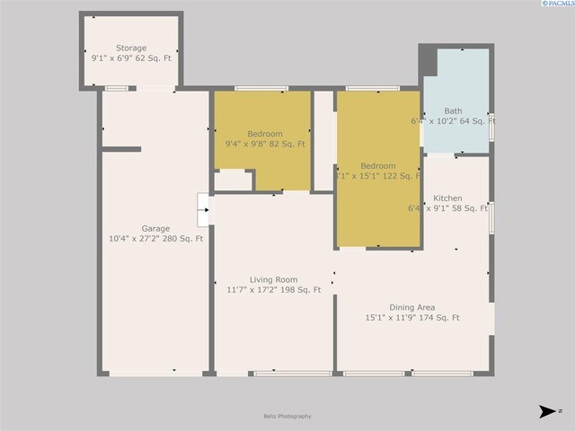 807 Snow, Richland, WA 99352 - view of room layout