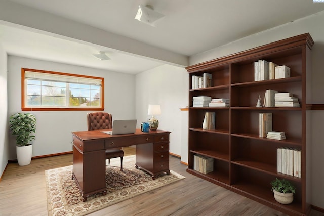 1584 Cimarron Ave, Richland, WA 99352 - office with baseboards and wood finished floors
