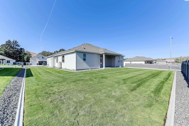 exterior space with fence