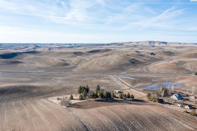 bird's eye view featuring a mountain view