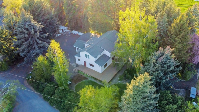 6302 Sand Rd, Pullman, WA 99163 - view from above of property with property boundaries highlighted