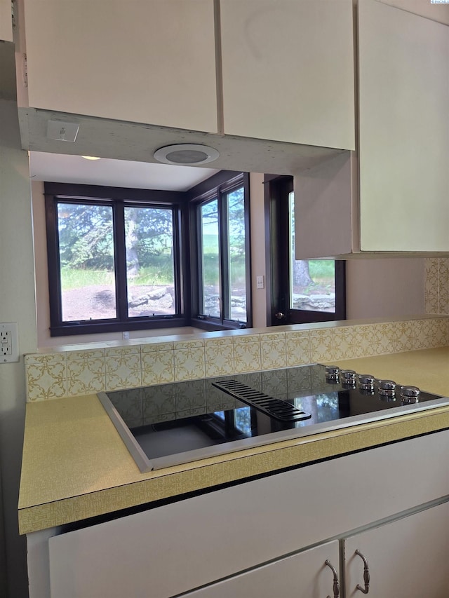 6302 Sand Rd, Pullman, WA 99163 - kitchen with black electric cooktop and light countertops