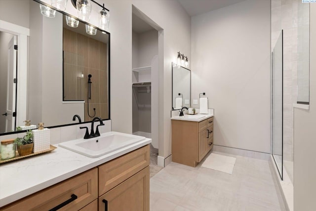 4402 Everett St, West Richland, WA 99353 - bathroom with walk in shower and vanity