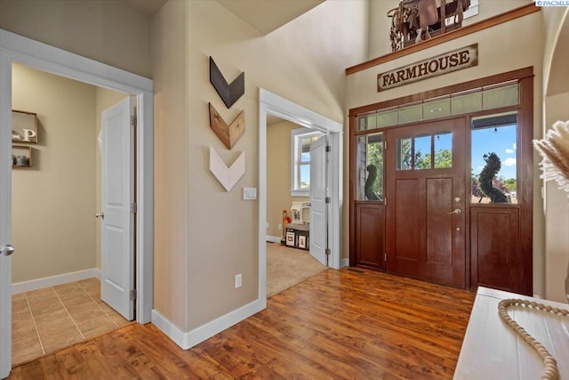 168715 W Johnson Rd, Prosser, WA 99350 - entryway with baseboards and wood finished floors