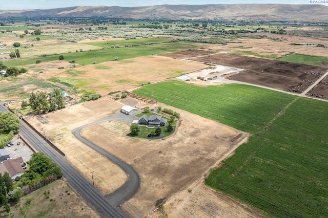 168715 W Johnson Rd, Prosser, WA 99350 - aerial view of property and surrounding area featuring rural landscape and mountains
