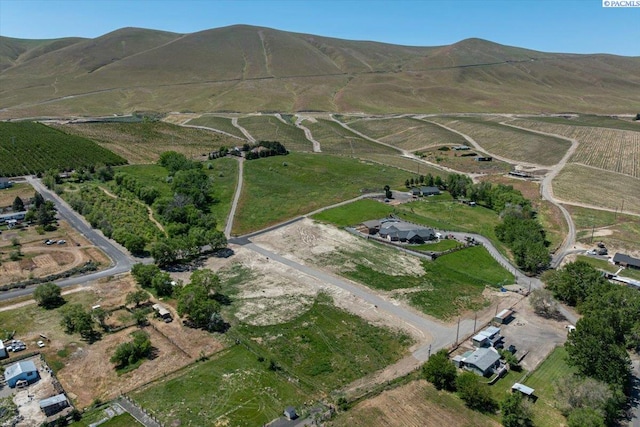 6616 NE 2nd St Lot 3, Benton City, WA 99320 - aerial view of property and surrounding area with rural landscape and mountains