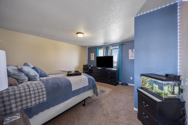 6115 Wildcat Ln, Pasco, WA 99301 - bedroom featuring a textured ceiling and light colored carpet