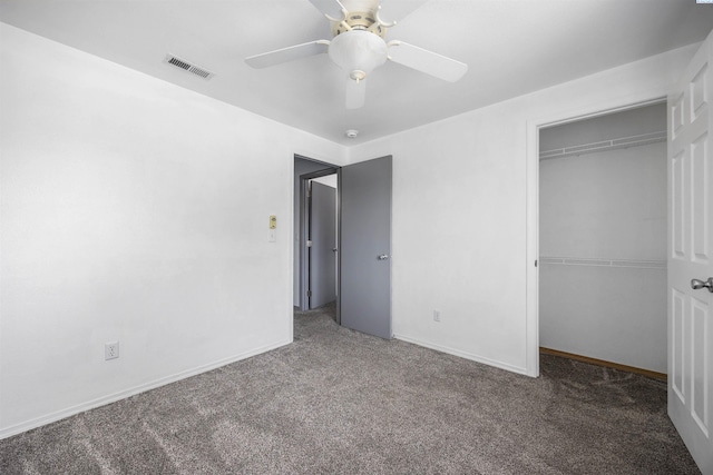 8307 Camano Dr, Pasco, WA 99301 - unfurnished bedroom with carpet flooring, a closet, and ceiling fan